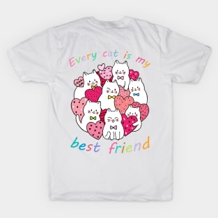 Every cat is my best friend T-Shirt